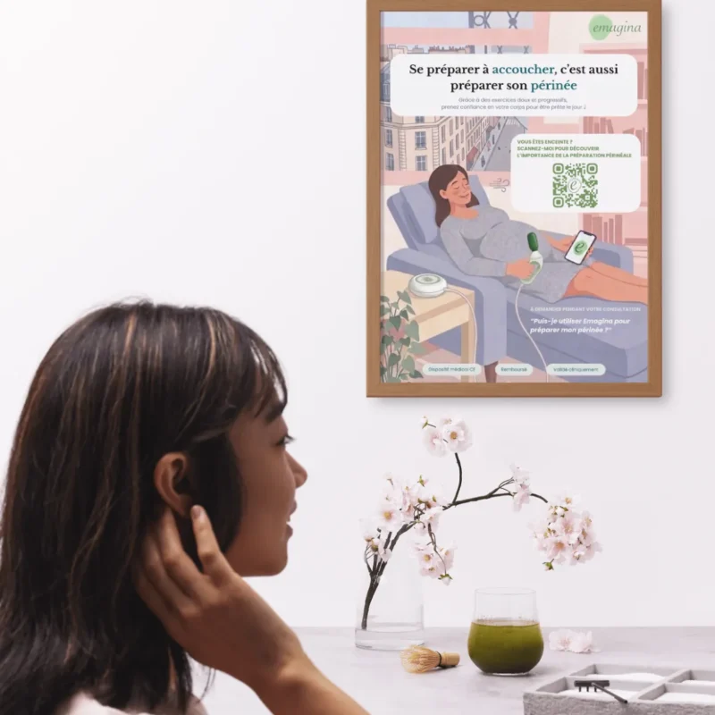 Affiche Emagina pour cabinet et salle d’attente